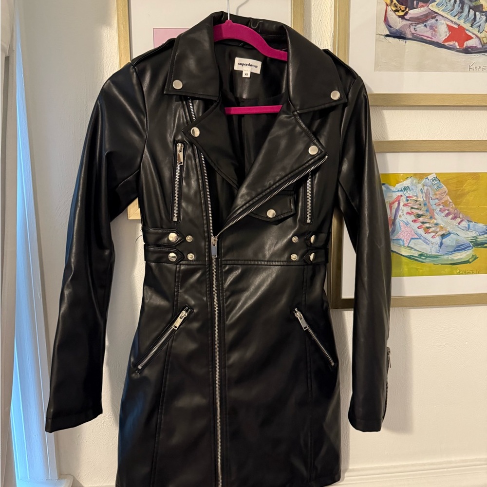 Superdown Alyssa Biker Dress